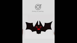 Learn How to draw  Halloween horror bat