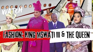 FASHION: King Mswati & Inkhosikati LaFogiyane at the Presidential Inauguration in South Africa 2024