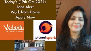 Work from home Jobs | Jobs alert | Freshers can also apply | Daily Jobsupdate | 19th Oct.2021