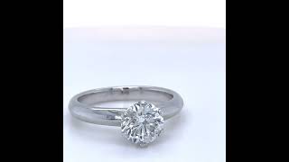 Bespoke 18ct White Gold Diamond Engagement Ring 1.26ct