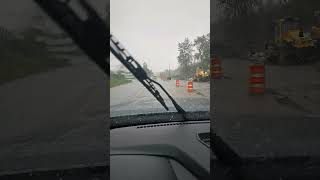 Crazy Little Freak Hail Storm In My Nissan Frontier #shorts #storm #hailstorm