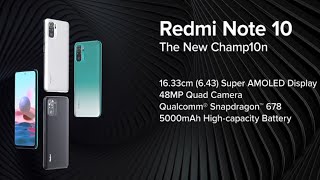 Redmi Note 10 | The New #Champ10n | Official Trailer Specifications Video