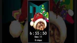 Animated Dog & Cat Hiding In Santa's Hat Christmas Watch Face. (Fit 2 / Pro)