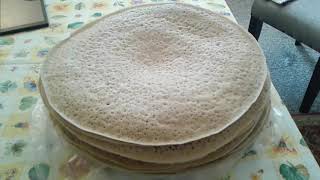 how to make enjera /እንጀራ በቀላ ል ዘዴ