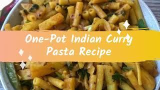 One pot curry pasta - easy vegan recipe