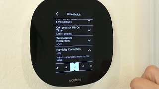 Ecobee 3 Lite Smart Thermostat -  Configure Humidity Offset Correction