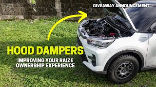 Wanna lift your hood like a boss? Toyota Raize Hood Dampers Installed!