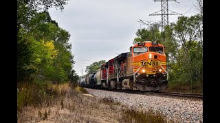 BNSF 5675 Takes M338 East Through Cherry Valley Il