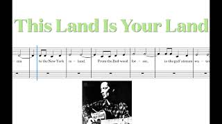 This Land Is Your Land | Very EASY Piano Tutorial | Woody Guthrie