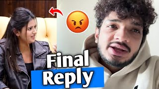 finally 😠! MUNAWAR FARUQUI Replied to Angli Arora On alligations