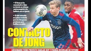 Barcelona 'make contact with Ajax' as they look to swoop in for Frankie de Jong this summer