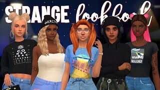 STRANGERVILLE LOOKBOOK 🛸 + CC LINKS | The Sims 4 Custom Content CAS