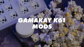 Modding the GamaKay K61 - Lubed Gateron Yellows