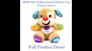 1080P HD Stuffed Interactive Plush Dog Hidden Nanny Camera