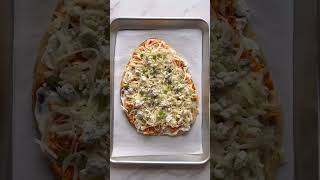 Buffalo Chicken Flatbread #shorts #shortvideo #food