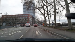 Driving in Frankfurt 4k - January 2021