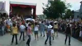 Démo de line-dance à Évires City 2007