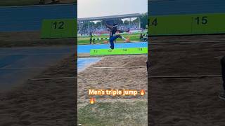 Men’s triple jump 🔥🔥#youtubeshorts