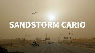 4K BIG SANDSTORM IN CAIRO EGYPT 2021