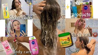 Affordable Shower Routine 😉 || خرجت كنشعل ، رويتين للعانية بالشعر و الجسم ✨🫧🧼