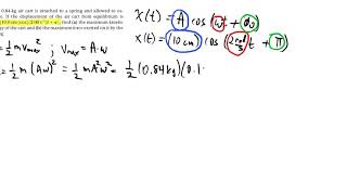 SHM: KE from Equation of Motion