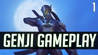 Overwatch Beta - Genji Gameplay | Highlights #1