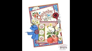 How to Make a Card from Scraps with Graphic 45 Time to Flourish September Papers