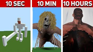 MINECRAFT ALL Titans in Attack On Titan (MEGA COLLECTION №1) : 10 Hours, 10 Minutes, 10 SECONDS!