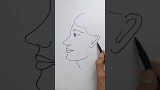 Draw a girl  for beginners easy steps #howtodrawfacesforbeginners