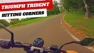 Triumph Trident 660 Cornering Practice Part 1