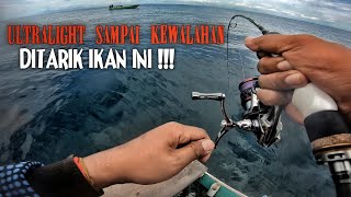 SADIS !!! MANCING BARENG ANGLER PPU, ULTRALIGHT DI SIKSA IKAN PREDATOR LAUT YANG SATU INI