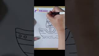 How to Draw a Pirates Ship Easy in Less Than One Minutes