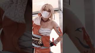 NAGANOHARA YOIMIYA GENSHIN IMPACT COSPLAY! #shorts