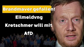 Die Brandmauer in Sachsen fällt! CDU und AfD vereint, Kretschmer und Weidel stimmen zu!