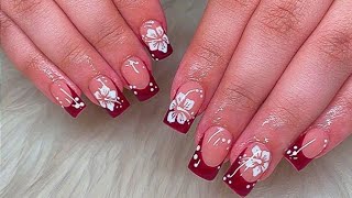 trendy nail art designs 2024/nail art/french nail art designs/easy nail art at home design #trending