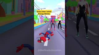 Lil Spiderman vs Spider Gwen | Cola Effect 😂 | Funny Animation in OHIO City  #animatedshort #shorts