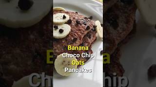 Banana Oats Pancakes with Choco Chips (ASMR)