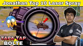 Jonathan Top 10 Best M416 Spray | Pubg Mobiles | Laser Spray | M416 and 6x Spray of Jonathan