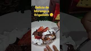 ideia de delícias de morango com brigadeiro  #sobremesa #shorts #dica #ceiadenatal