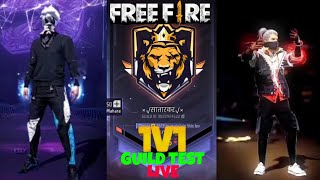 Free Fire 1v1 Guild Test Live|| Free Fire Gameplay