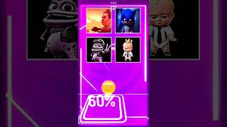 Skibidi Toilet🆚️Sonic🆚️Crazy Frog🆚️Baby Boss X Coffin Dance Tiles Hop || Part 35 💥💥💥 #shorts