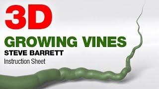 3D Vine Growth - Instructions  -  Simple 3D Curve Animation in Modo