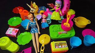 4 Minutes Satisfying with Unboxing Kitchen mini toys | barbie doll toy review || ASMR