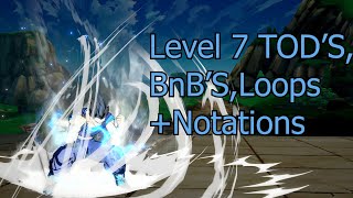 Level 7 Gohan Is A Menace! Midscreen Loops, TOD'S, Sparkless TOD'S + Notation! | DBFZ