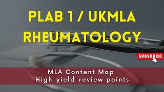 Rheumatology: PLAB 1/UKMLA High-Yield Review