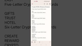 Crypto WODL Binance Answers #crypto #wodl #binance #bitcoin #btc #answer