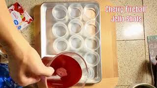 Cherry Fireball Jello Shots