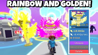 I HATCHED THE NEWEST 100M RAINBOW CELESTIAL TROPHY!! (Clicker Simulator)