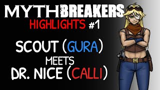 【Fan Animation】 Scout meets Dr.Nice (Gawr Gura & Calliope Mori - MythBreakers Highlights 1 - TTRPG)