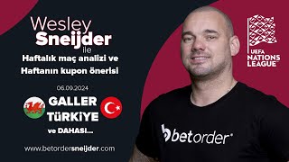 Wesley Sneijder ile " #galler - #türkiye  " Maç Analizi!